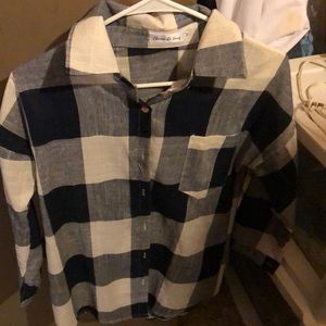 Long sleeve button down flannel